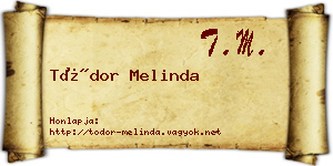 Tódor Melinda névjegykártya
